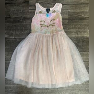 Pink and Gold Kids Dress